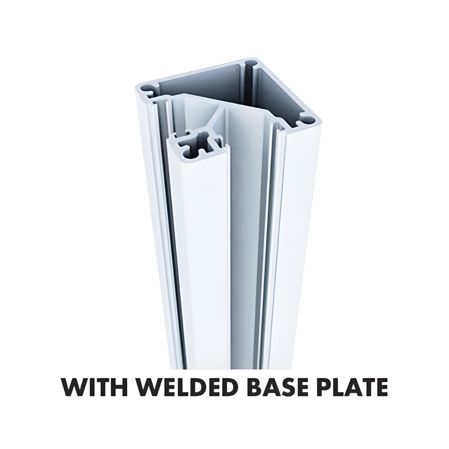 1050mm 90° Post with Base Plate