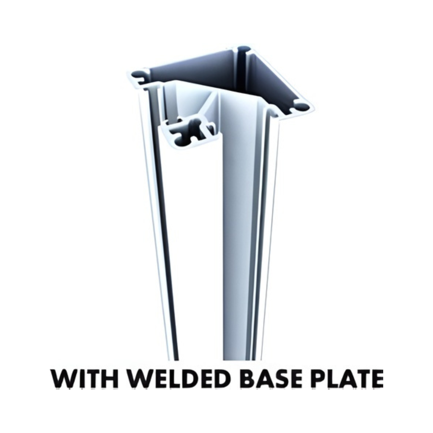 2000mm 90° Post with Base Plate