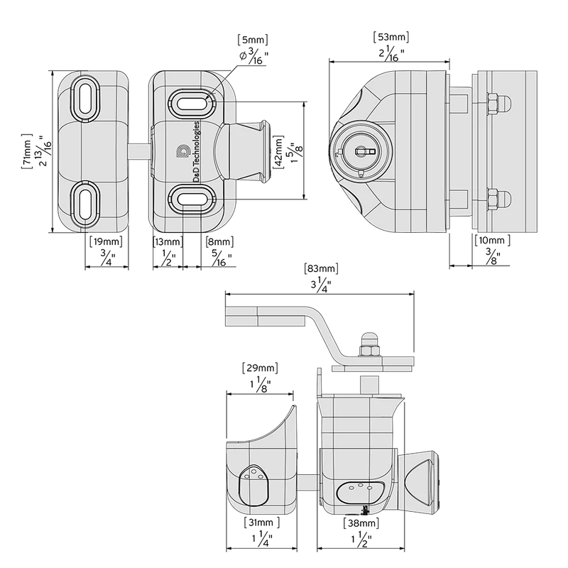 Master FACE MOUNT LOCK LATCH
