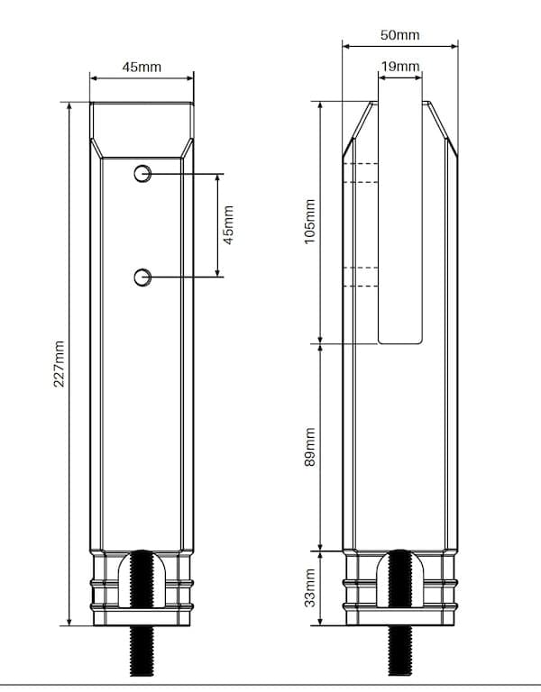 Madrid Spigot - Square Core Drill