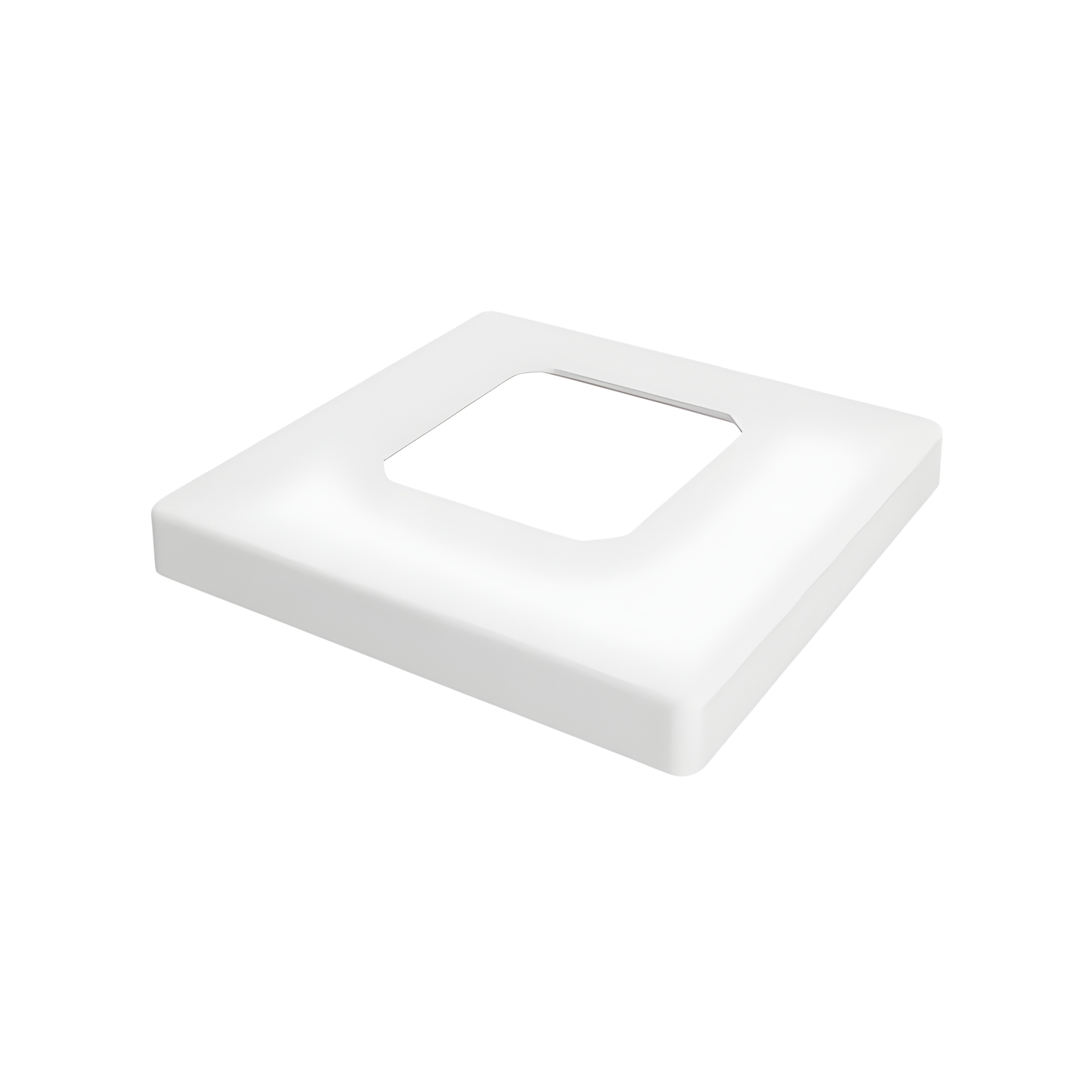 Madrid - Square Slimline Domical Cover for Base Plate - SS316
