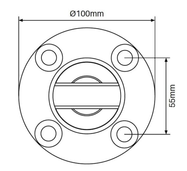 RIO Spigot - Round Base Plated
