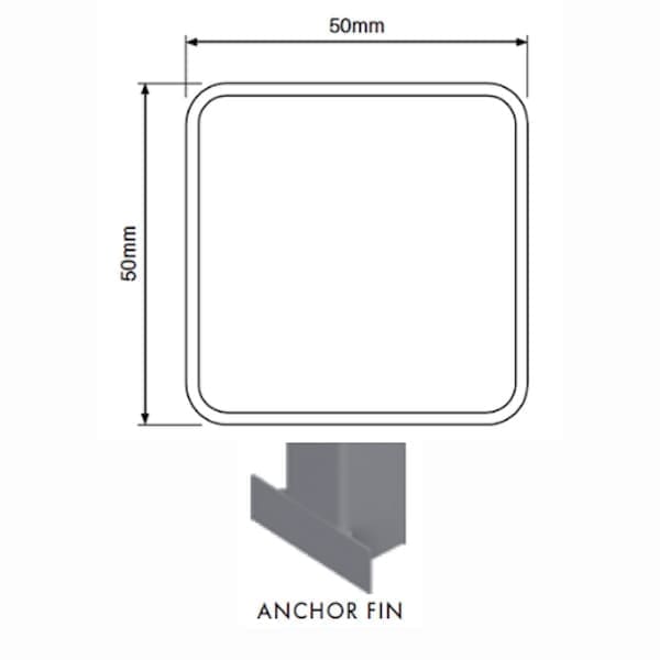 Post - 1800mm x 50mm x 50mm
