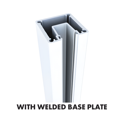 1050mm 1 Way Post with Base Plate