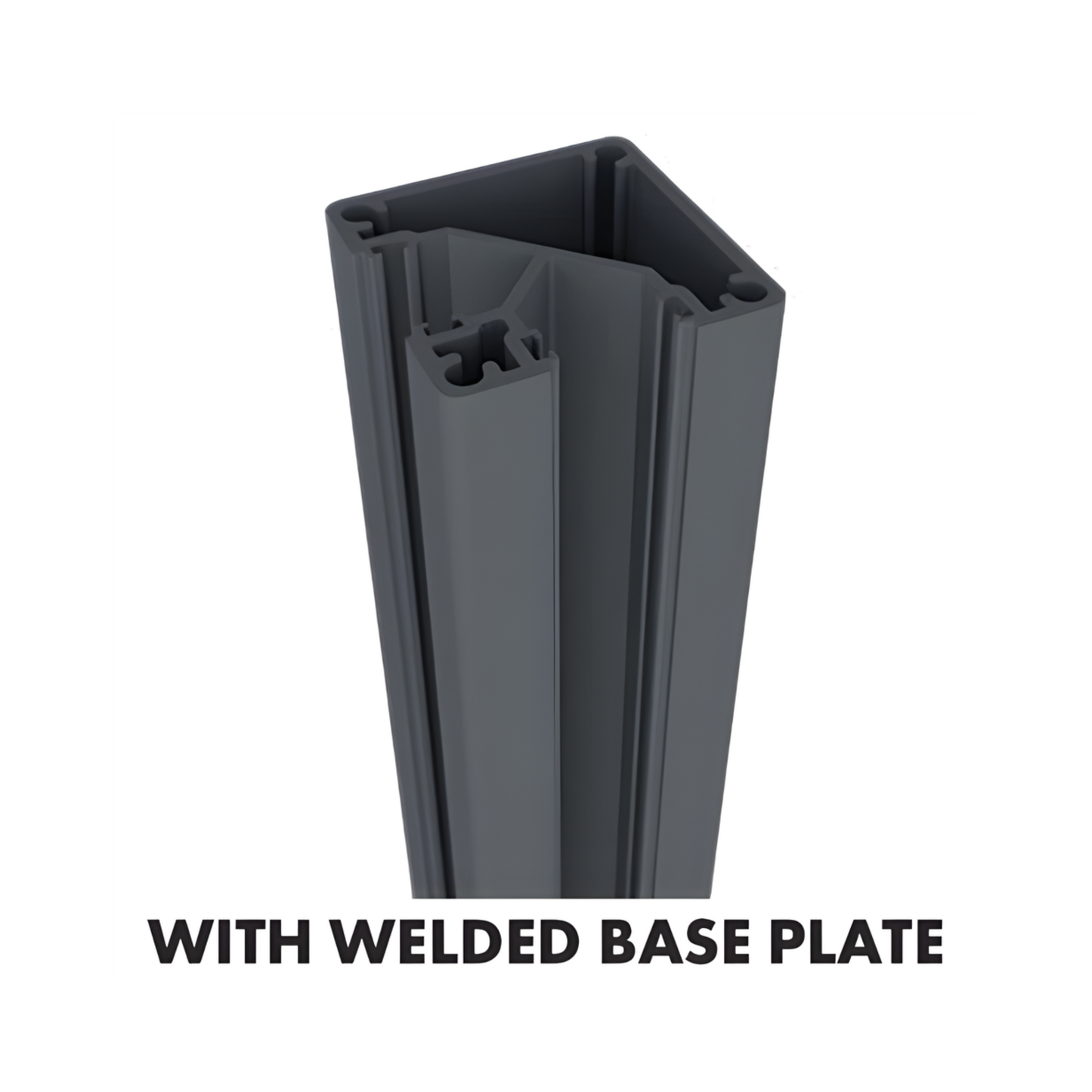1050mm 90¬∞ Post with Base Plate