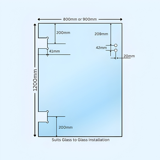12mm Toughened Glass Polaris Gate
