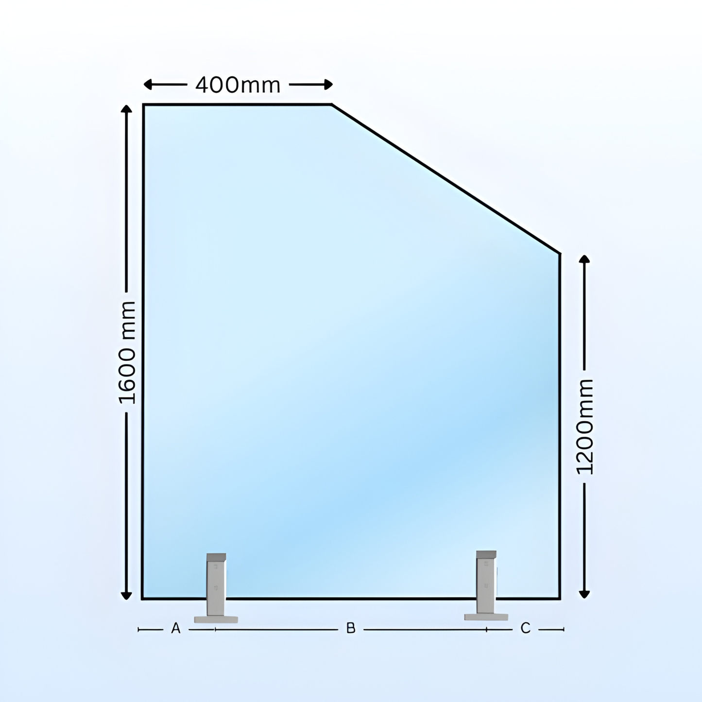 12mm Toughened Glass Retaining Wall Panel