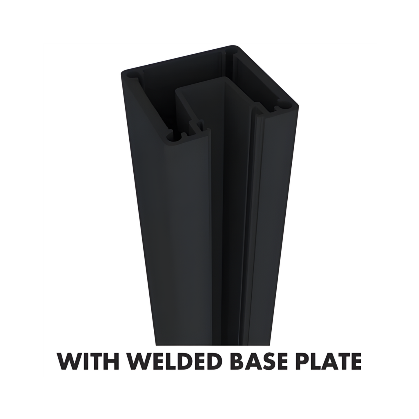 1400mm 1 Way Post with Base Plate