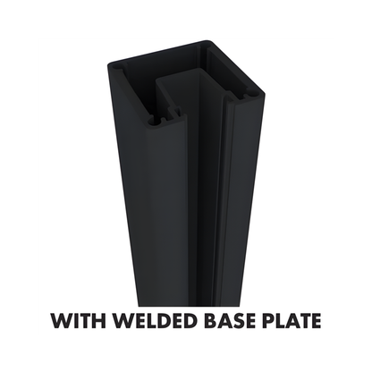 1400mm 1 Way Post with Base Plate
