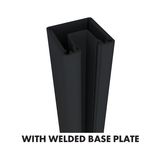 1400mm 1 Way Post with Base Plate