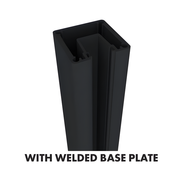 1400mm 1 Way Post with Base Plate – DIY FENCING WA
