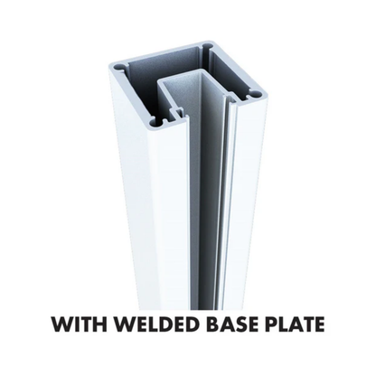 1400mm 1 Way Post with Base Plate
