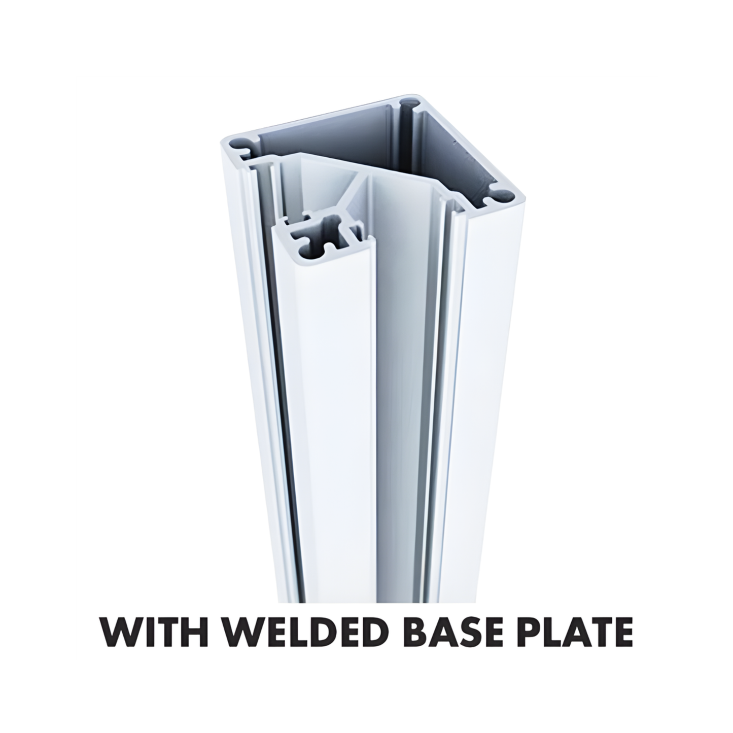 1400mm 90¬∞ Post with Base Plate