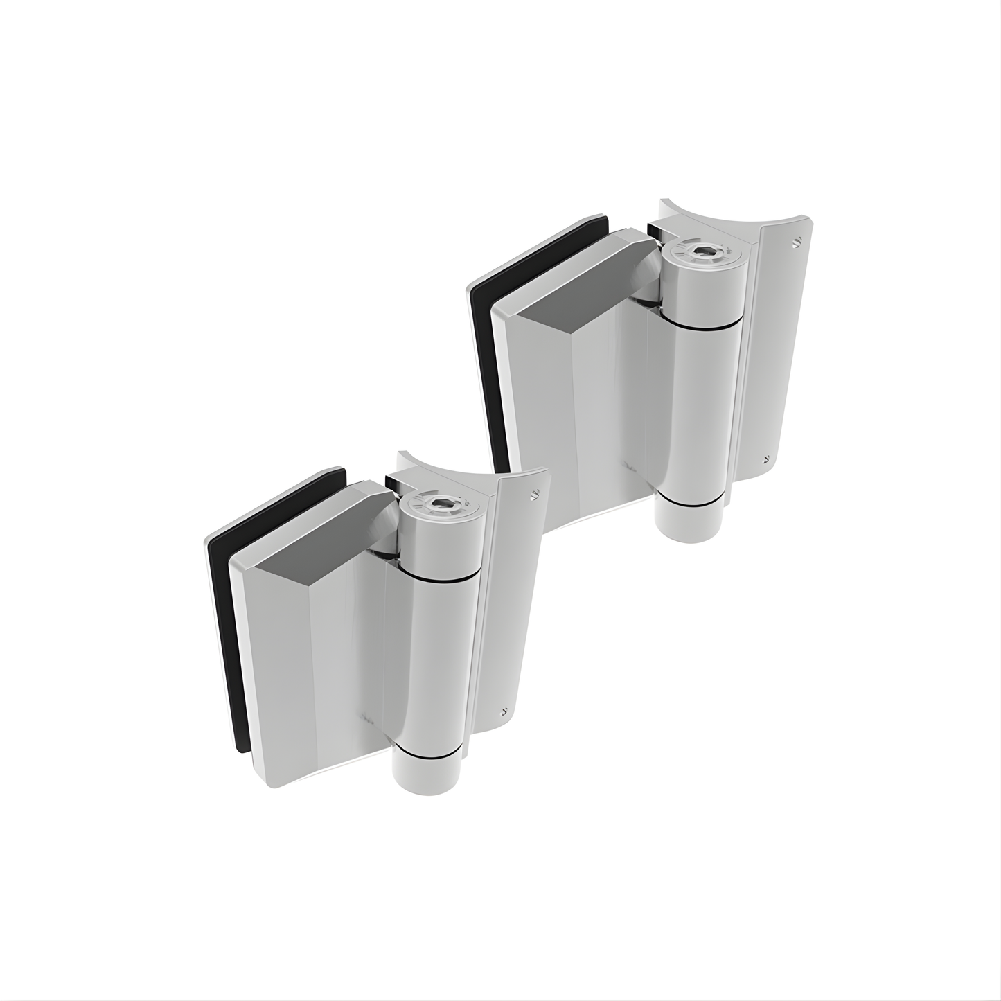 155 Polaris Soft Close - Glass to Rnd Post Hinge