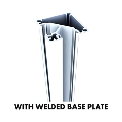 2000mm 90¬∞ Post with Base Plate