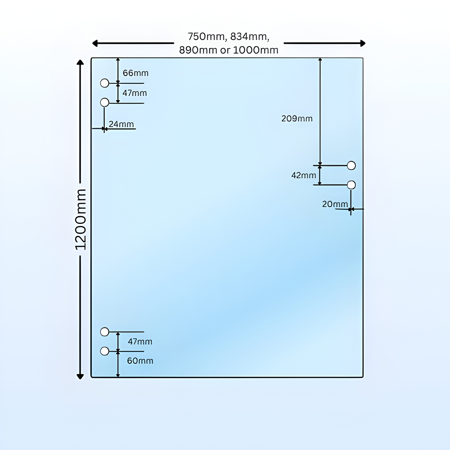 8mm Toughened Glass Gate