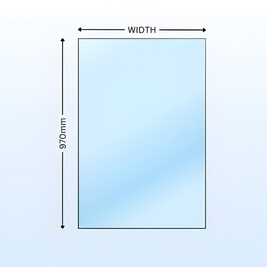 970mm H Top Glaze Panels