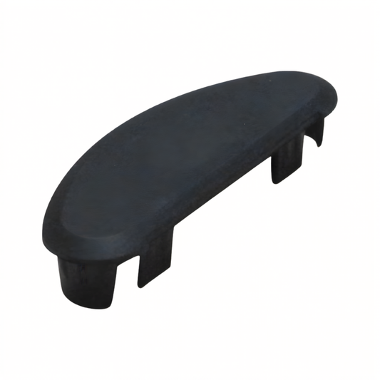 Aus 50mm - END CAP OVAL HNDRL - BLACK