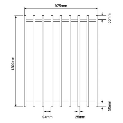 BARR Gate - 975mm W x 1200mm H