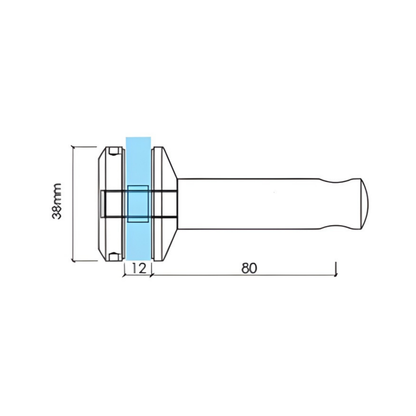 Euro - Horizontal Bracket 38mm
