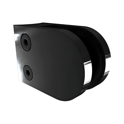 Glass Clamp - D front, round back clamp