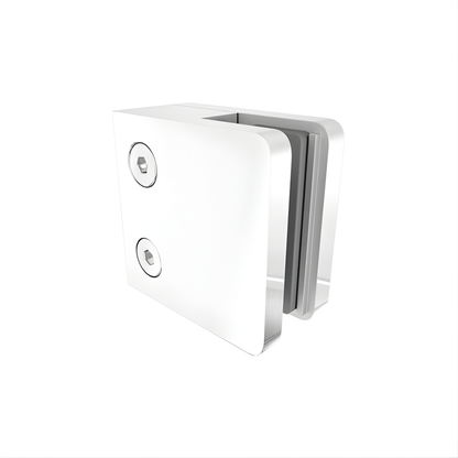 Glass Clamp - Square front, flat back