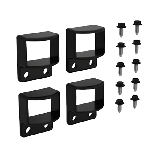 Horizontal brackets - 38mm x 25mm - 4 pack