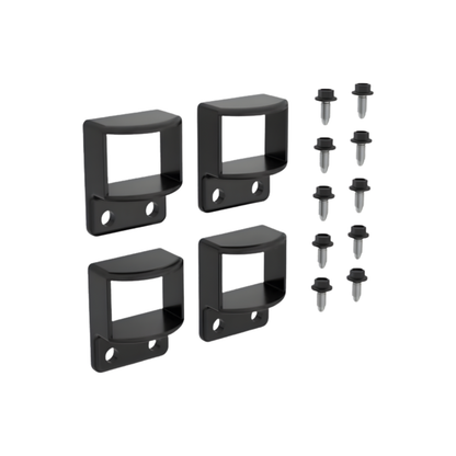 Horizontal brackets - 38mm x 25mm - 4 pack