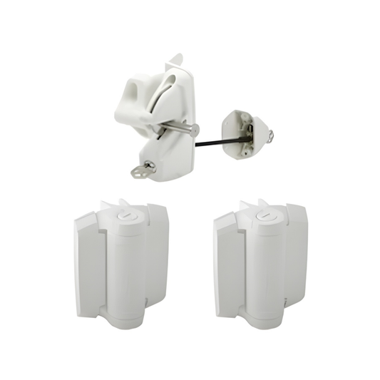 Lokk Latch & Heavy Duty Hinge Kit - WHITE