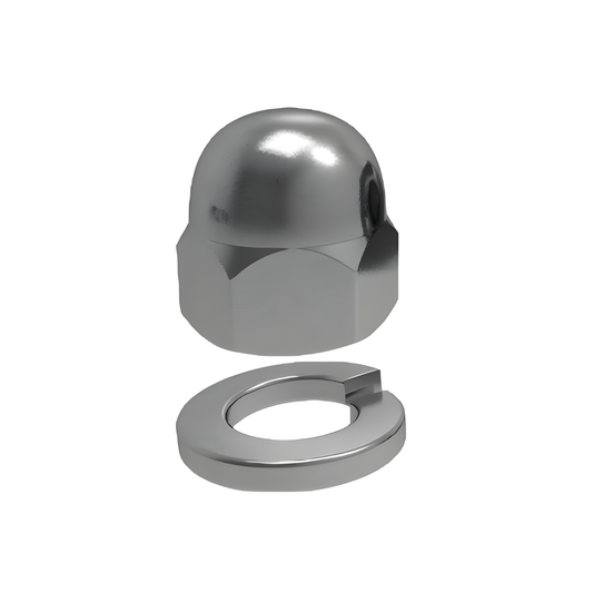 M10 Dome Nut w/washer - SS316 - 4pk