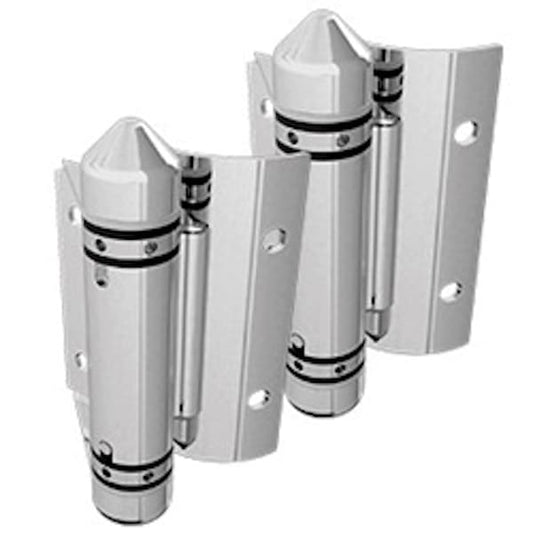 Master Range - Glass to Round Post Hinge Set