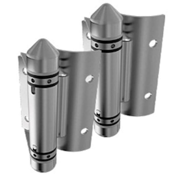 Master Range - Glass to Round Post Hinge Set
