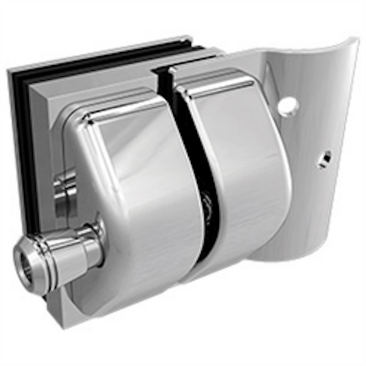 Master Range Glass to Round Post Stainless Steel Latch