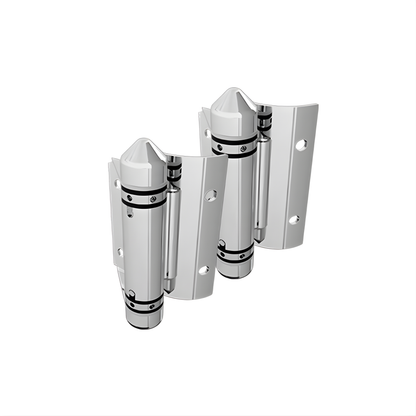 Master Range - Glass to Round Post Hinge Set