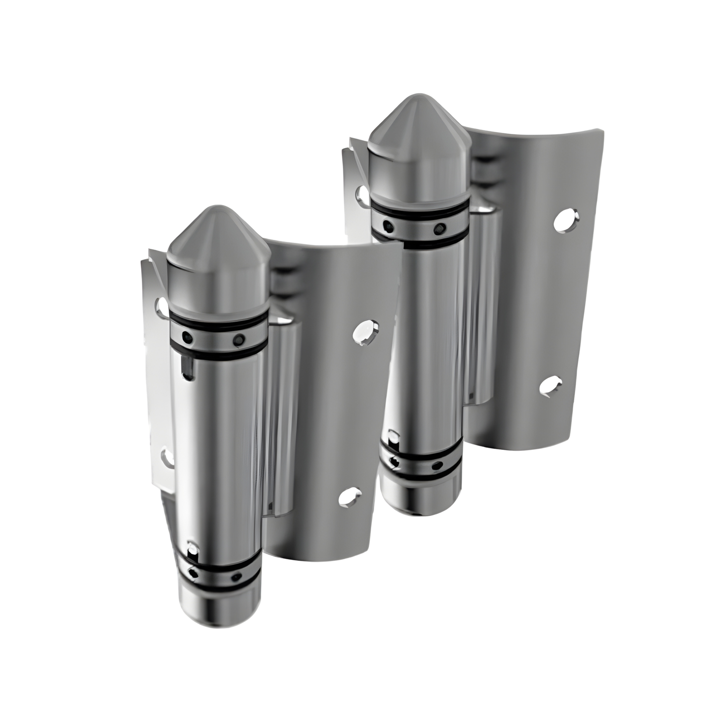 Master Range - Glass to Round Post Hinge Set