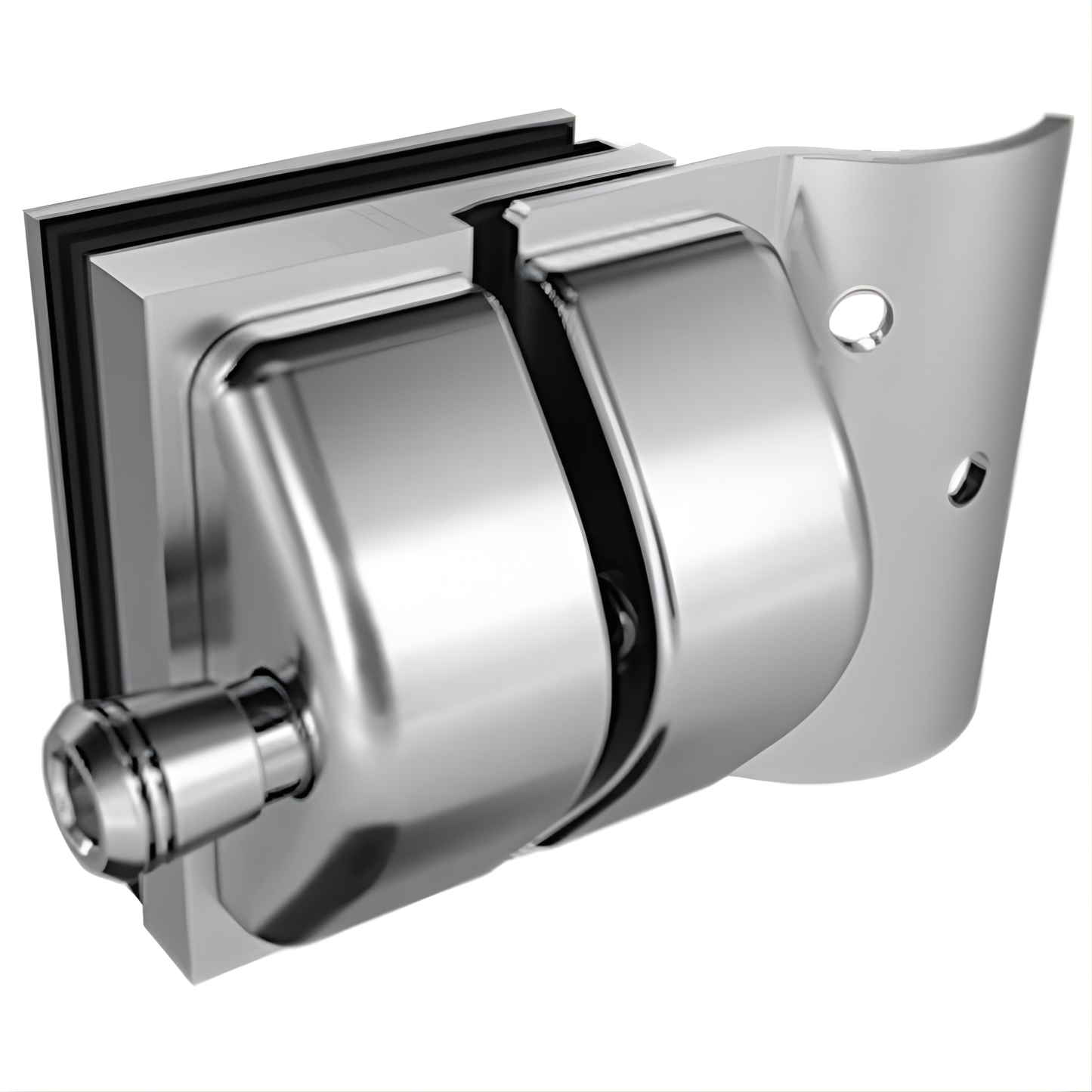 Master Range Glass to Round Post Stainless Steel Latch
