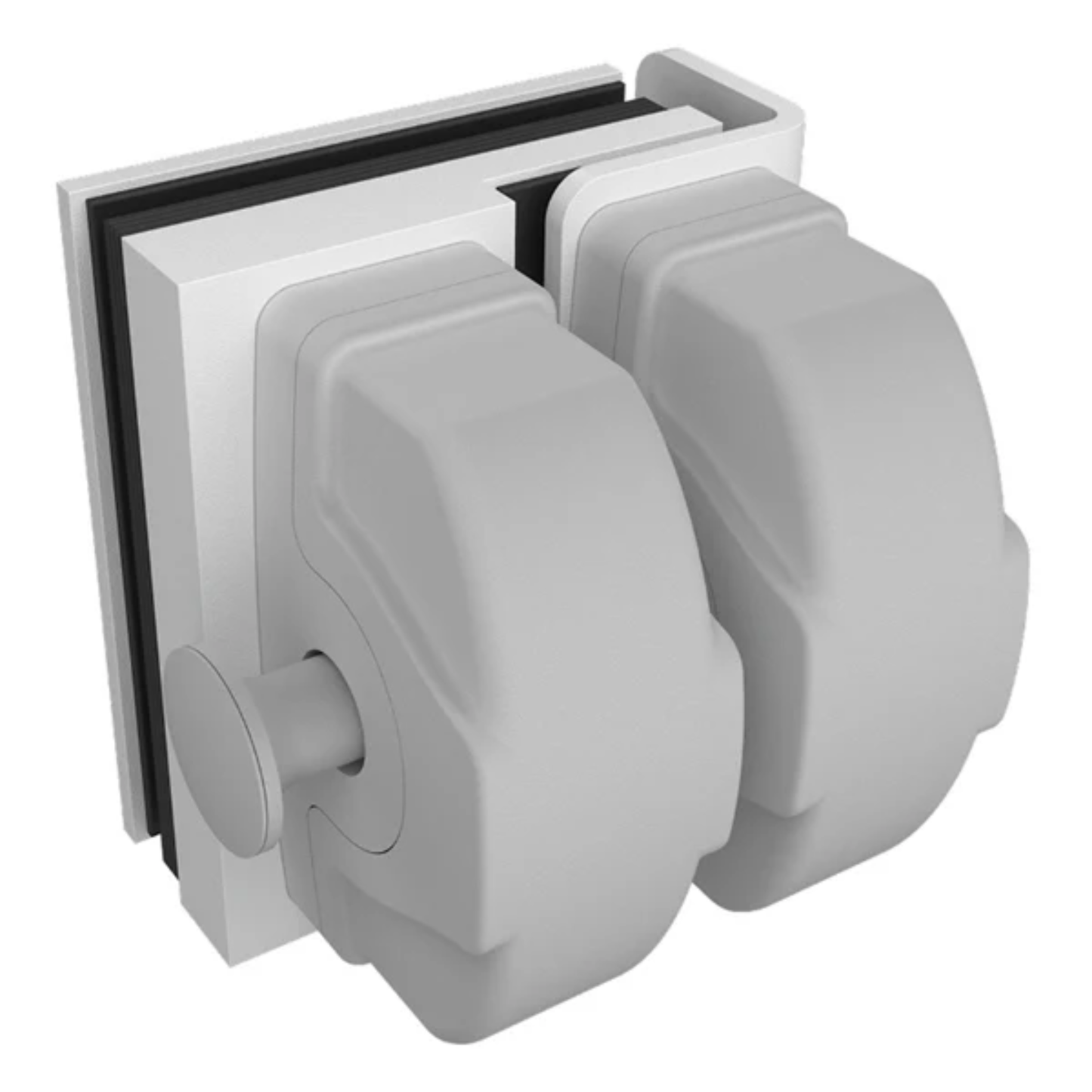 Master Range Glass to Wall Latch Kit