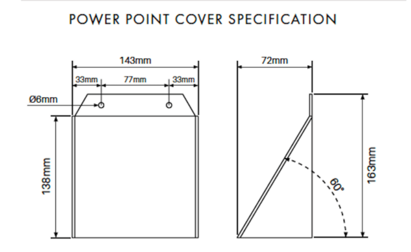 Power Point Cover - polycarb plastic