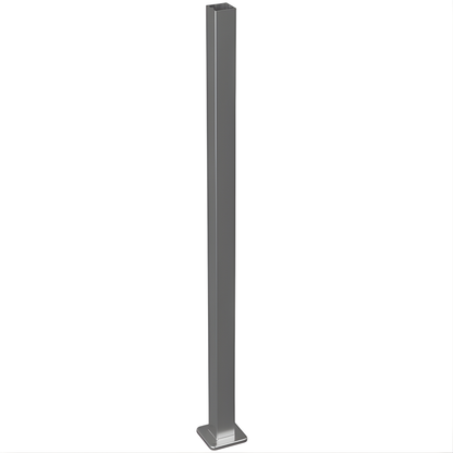 Post with BP - 1050mm x 50mm x 50mm with 100mm sq Base Plate