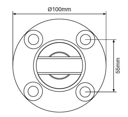 RIO Spigot - Round Base Plated