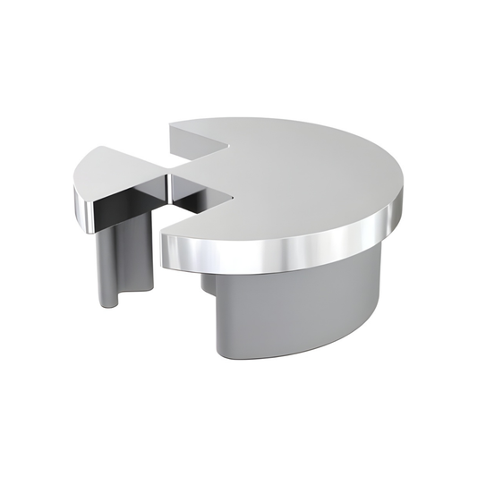 SLOT50 - 90Deg Notched Post Cap - POLISH