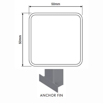 Post - 1800mm x 50mm x 50mm