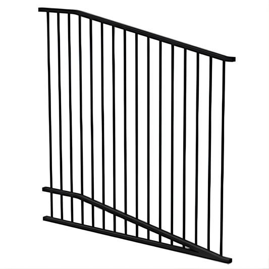 Six Star RAKED PANEL - Flat Top 1450mmW x 1400mmH - BLACK