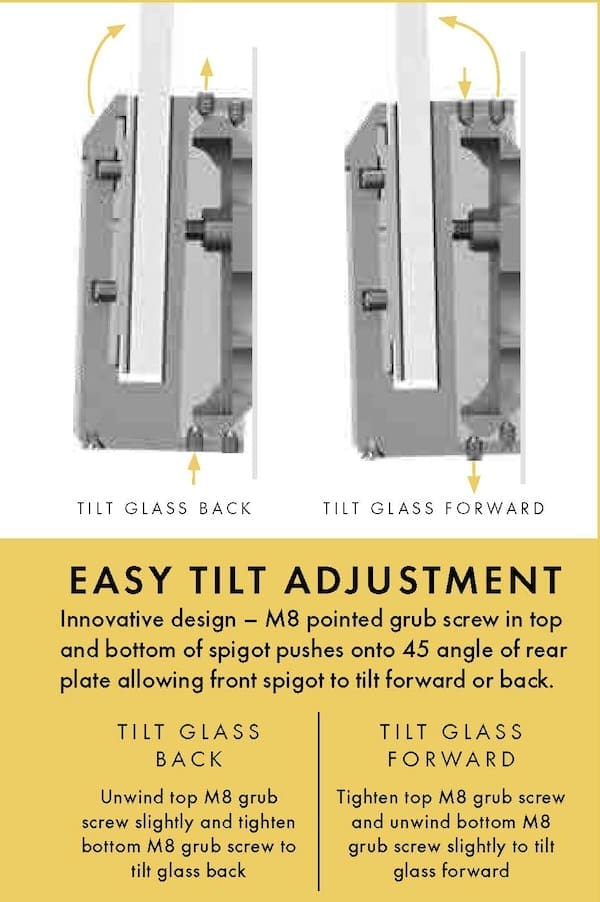 Madrid Spigot - Face Mount Adjustable