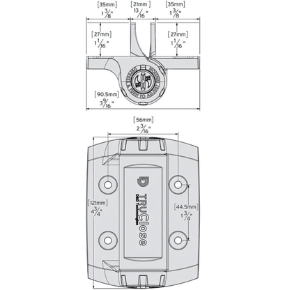 Tru Close - Hinge Set - Heavy Duty - 2 x Legs