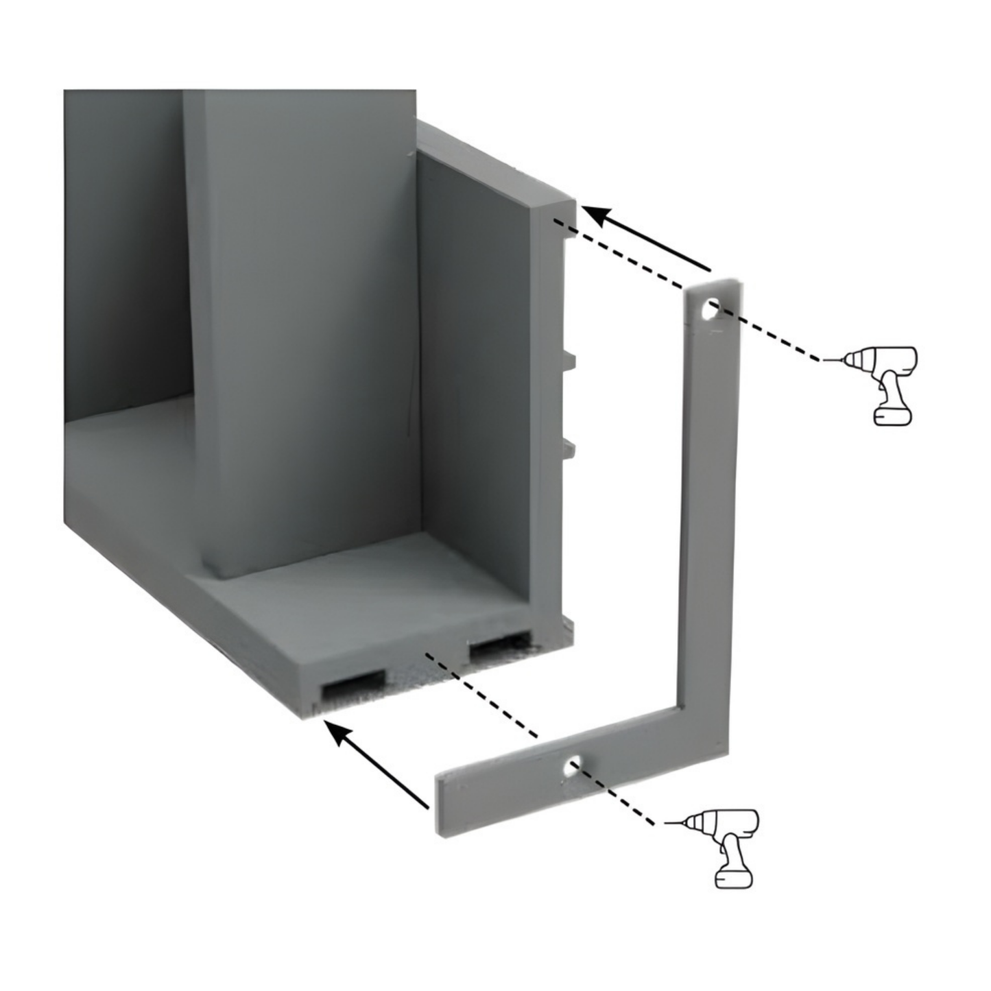 Visor - Face Mount End Plates - 2 Pack