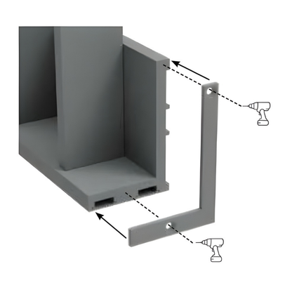 Visor - Face Mount End Plates - 2 Pack