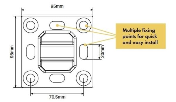 Lifestyle Spigot - Square Base Plated