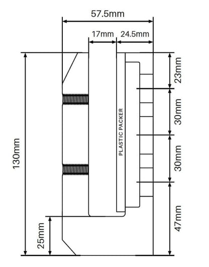 Madrid Spigot - Vertical Wall Mount