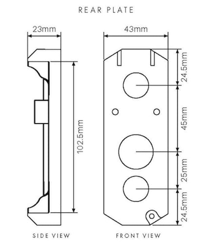 Madrid Spigot - Face Mount Adjustable